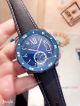 Copy Cartier Calibre De Diver SS Blue Rubber Strap Watch - Low Price (2)_th.jpg
